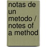 Notas de un metodo / Notes of a Method door MaríA. Zambrano