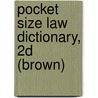 Pocket Size Law Dictionary, 2D (Brown) door Resource