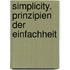Simplicity. Prinzipien Der Einfachheit