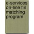E-Services On-Line Tin Matching Program