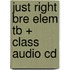 Just Right Bre Elem Tb + Class Audio Cd