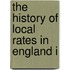 The History Of Local Rates In England I