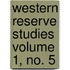 Western Reserve Studies Volume 1, No. 5