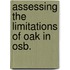 Assessing The Limitations Of Oak In Osb.