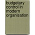 Budgetary Control in Modern Organisation