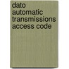 Dato Automatic Transmissions Access Code door Delmar Cengage Learning