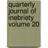Quarterly Journal of Inebriety Volume 20