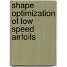 Shape optimization of low speed airfoils door Christian Wauquiez
