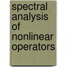 Spectral Analysis of Nonlinear Operators door S. Fucik