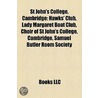 St John's College, Cambridge: Hawks' Clu door Books Llc