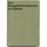 Pnv- Fahrgastinformationen Im Internet by Jörg Franzen