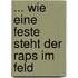 ... Wie Eine Feste Steht Der Raps Im Feld
