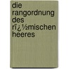 Die Rangordnung Des Rï¿½Mischen Heeres door Alfred von Domaszewski