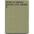 Letters Of Samuel Johnson, Ll.d. Volume 2