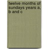 Twelve Months of Sundays Years A, B and C door Tom Wright