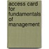 Access Card for Fundamentals of Management