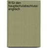 Fit für den Hauptschulabschluss: Englisch by Helmut Reisener