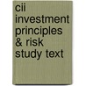 Cii Investment Principles & Risk Study Text door Bpp Learning Media