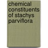 Chemical constituents of Stachys parviflora door Saima Arshad