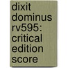 Dixit Dominus Rv595: Critical Edition Score by Vivaldi Antonio