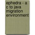 Ephedra - A C to Java Migration Environment