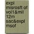 Expl Misrosft of Vol1&mil 12m Sac&expl Msof