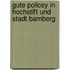 Gute Policey in Hochstift und Stadt Bamberg