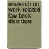 Research on Work-Related Low Back Disorders