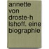 Annette Von Droste-H Lshoff. Eine Biographie