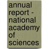 Annual Report - National Academy of Sciences door U.S. National Academy of Sciences