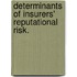 Determinants Of Insurers' Reputational Risk.