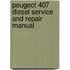 Peugeot 407 Diesel Service And Repair Manual