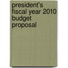 President's Fiscal Year 2010 Budget Proposal door United States Congress Senate