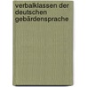 Verbalklassen der deutschen Gebärdensprache door Svenja Scherrers