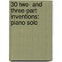 30 Two- And Three-Part Inventions: Piano Solo