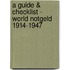 A Guide & Checklist - World Notgeld 1914-1947