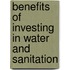 Benefits of Investing in Water and Sanitation