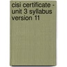 Cisi Certificate - Unit 3 Syllabus Version 11 door Bpp Learning Media