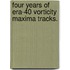 Four Years Of Era-40 Vorticity Maxima Tracks.