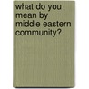 What Do You Mean by Middle Eastern Community? door Dalal Abdul-Razzaq