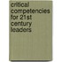 Critical Competencies For 21St Century Leaders