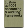 Custom Ac4004 Accounting & Auditing Frameworks door Millichamp