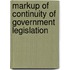 Markup of Continuity of Government Legislation