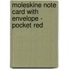 Moleskine Note Card With Envelope - Pocket Red door Moleskine