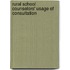 Rural School Counselors' Usage of Consultation