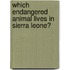 Which Endangered Animal Lives in Sierra Leone?