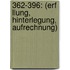362-396: (Erf Llung, Hinterlegung, Aufrechnung)
