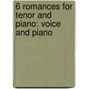 6 Romances for Tenor and Piano: Voice and Piano door Shostakovich Dmitri