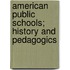 American Public Schools; History and Pedagogics