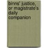 Binns' Justice, or Magistrate's Daily Companion